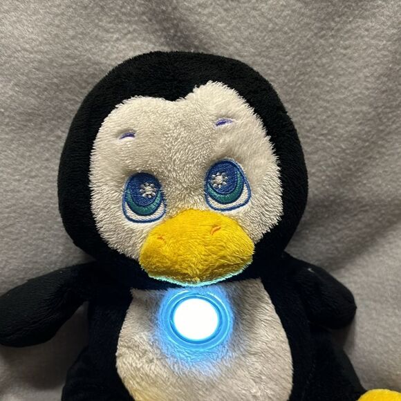 Flashlight Friends | Black White Penguin Stuffed Plush Animal Light Toy - Picture 3 of 5